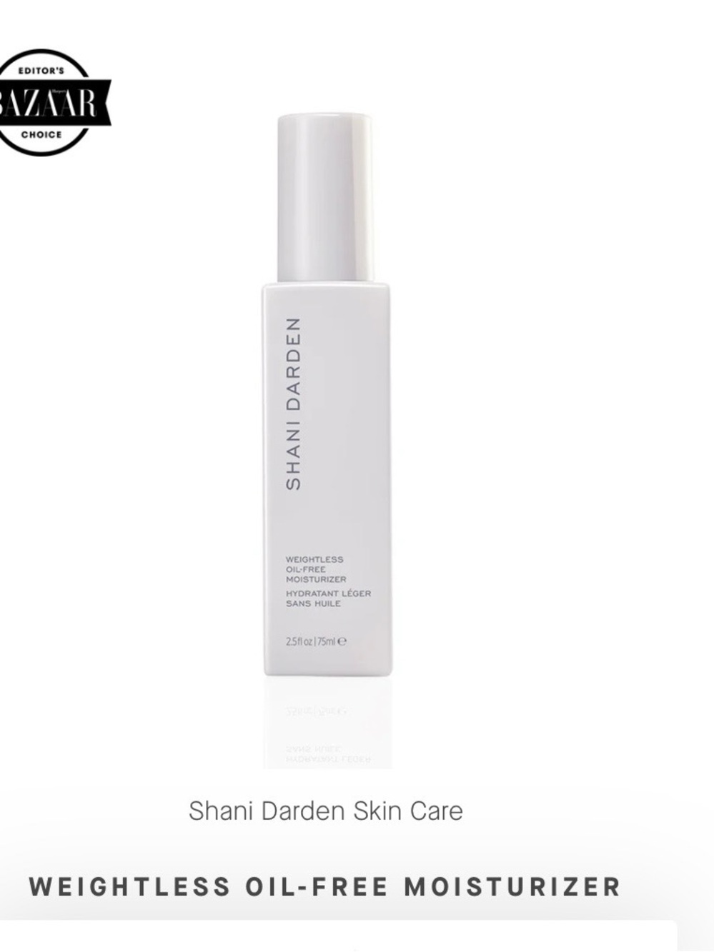 Weightless Oil Free Moisturizer